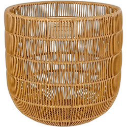 Globostar Dakota Κασπώ Πλεκτό Μπεζ Φ33cm x Υ33cm 21498