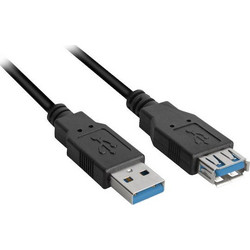 Sharkoon Καλώδιο USB-A Male 3.0 to USB-A Female 3m Black 4044951015696