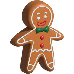 Puckator Gingerbread Man Squishy Καφέ