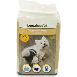 Beeztees Πάνες Βρακάκια για Θηλυκό Σκύλο με Αυτοκόλλητα XS 2-4kg 25-33cm 22τμχ