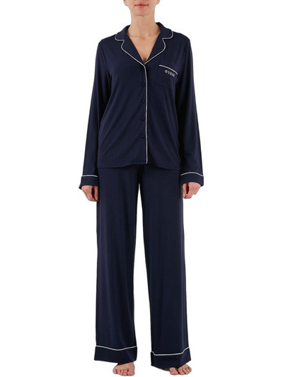 Guess Carlyn Σετ Γυναικείες Πιτζάμες Μπλε O4BX07KCIN2-G757