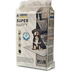 Croci Spa Super Nappy Επιδαπέδιες Πάνες Σκύλου 90x60cm 50τμχ