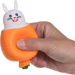Premium Καρότο με Λαγουδάκι Squishy Πορτοκαλί