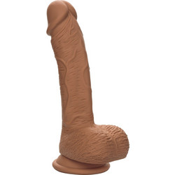 CalExotics Silicone Studs Ρεαλιστικό Dildo με Βεντούζα & Όρχεις 16cm Καφέ