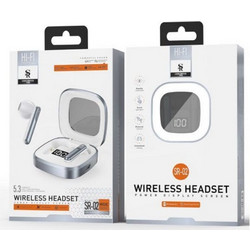 SR-02 Ακουστικά Bluetooth Earbud White