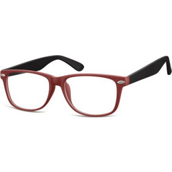 Sunoptic CP169G Ανδρικός Σκελετός Γυαλιών Οράσεως Κοκάλινος Μαύρος Κόκκινος
