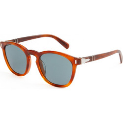 Persol PO3413S 96/56 Ανδρικά Γυαλιά Ηλίου Τετράγωνα Κοκάλινα Καφέ με Μπλε Φακό