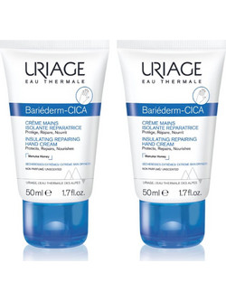 Uriage Bariederm-Cica Ενυδατική Κρέμα Χεριών 2x50ml