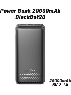 0925.028 Power Bank 20000mAh με 2 Θύρες USB-A & Θύρα USB-C Black