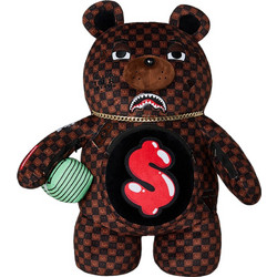 Sprayground Brown Check Moneybear B9308 Σακίδιο Πλάτης Καφέ