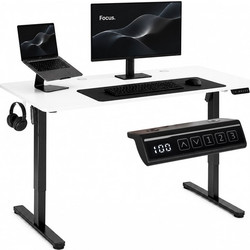 ModernHome Gaming Γραφείο Ξύλινο Ρυθμιζόμενο Ύψος 140x60x118cm JSD-C5-1-5