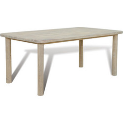 Collezione Baker Ορθογώνιο Τραπέζι Κήπου Μασίφ Ξύλο Μπεζ 180x100x73.5cm 25831481