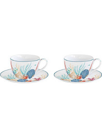 Easy Life Sea Breeze Σετ Φλιτζάνια Espresso & Ελληνικού Καφέ Πορσελάνης Πολύχρωμα 110ml 2τμχ