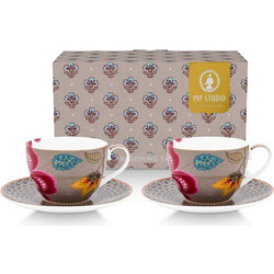Pip Studio Σετ Κούπες Πορσελάνης 300ml 2τμχ