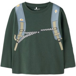 Name It Παιδικό T-Shirt Μακρυμάνικο Χακί 13256893