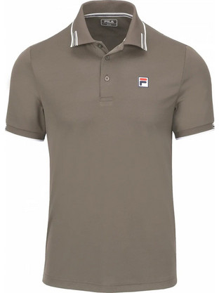Fila Alejandro Ανδρική Αθλητική Μπλούζα Polo Καφέ FBM261260-2080