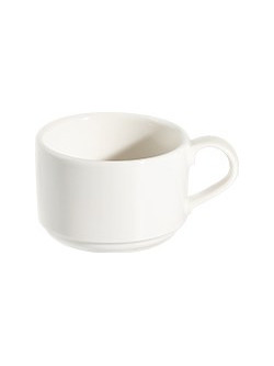 ID FINE Joker Σετ Φλιτζάνια Τσαγιού Πορσελάνης Λευκά 200ml 6τμχ 1171243