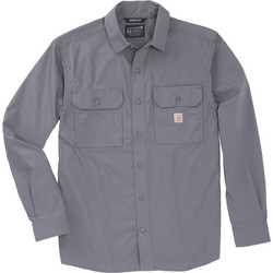 Carhartt Ανδρικό Πουκάμισο Βαμβακερό Μακρυμάνικο Κανονική Γραμμή Overshirt Γκρι 107685-STL