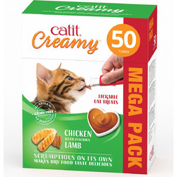 Catit Creamy with Chicken & Lamb 50x10gr