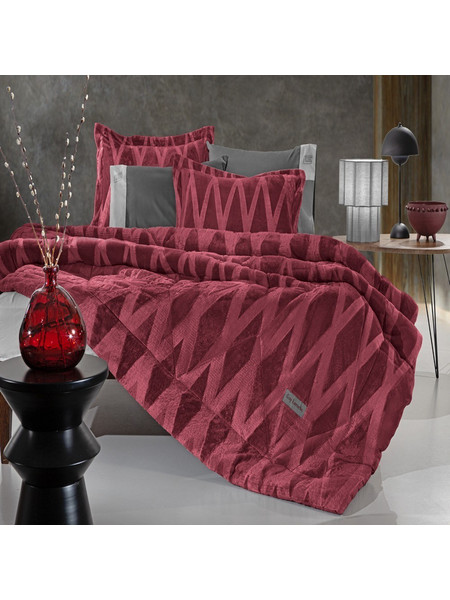 Guy Laroche Κουβερτοπάπλωμα Υπέρδιπλο 220x240 Zadic Bordo