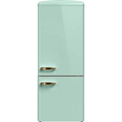 Robin RB-287 Retro Ψυγειοκαταψύκτης 266lt Full No Frost Υ157.6xΠ60xΒ69.4cm Πράσινος