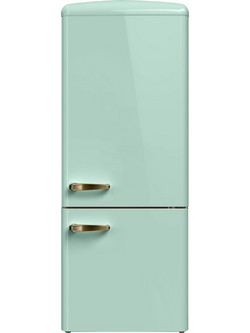 Robin RB-287 Retro Ψυγειοκαταψύκτης 266lt Full No Frost Υ157.6xΠ60xΒ69.4cm Πράσινος