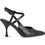 Exe Γόβες Slingback Δερμάτινες με Λεπτό Χαμηλό Τακούνι Μαύρες X47002485-G15