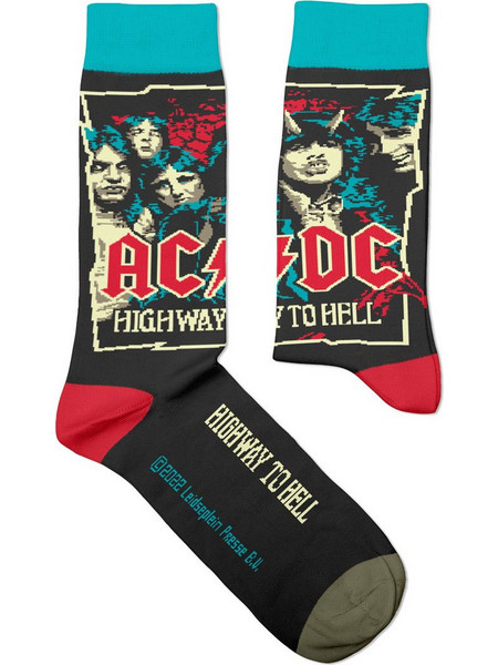 Sock Affairs AC/DC Highway to Hell Ανδρικές Κάλτσες Ψηλές με Σχέδια Πολύχρωμες 95-SS-ACDC-1979