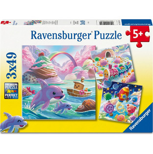 Παιδικό Puzzle Ravensburger Candy World 3x49 Κομμάτια