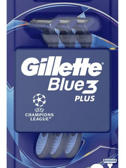 Gillette Blue 3 Plus Ξυραφάκι μιας Χρήσης με 3 Λεπίδες & Λιπαντική Ταινία 3τμχ