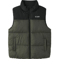 Name It Αμάνικο Παιδικό Μπουφάν Χειμωνιάτικο Puffer Χακί Μαύρο 13256944