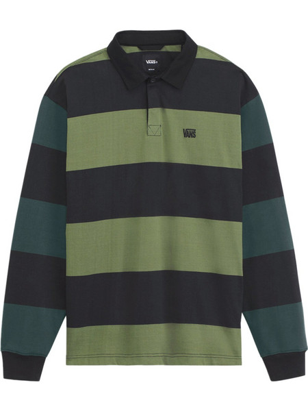 Vans Ανδρική Μπλούζα Polo Μακρυμάνικη Πράσινη VN00103DHU4