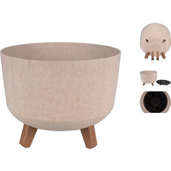 Koopman Dia Κασπώ Δαπέδου Πλαστικό με Πόδια Μπεζ 29x22cm Y89300290
