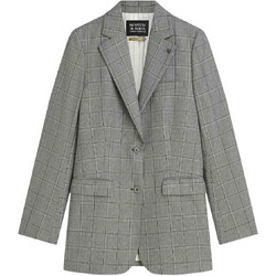 Scotch & Soda Γυναικείο Σακάκι Μακρύ Υφασμάτινο Γκρι U9G01701T