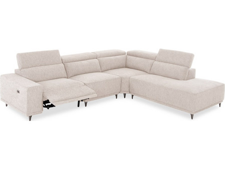 HomeMarkt Γωνιακός Καναπές Δεξιά Γωνία Εκρού 307x267x94cm HM3316.02R