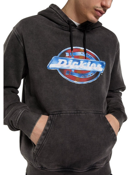 Dickies Coolidge Ανδρικό Φούτερ με Κουκούλα Μαύρο DK0A8E4XBLK