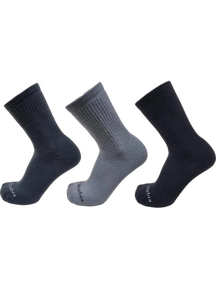Columbia Ανδρικές Κάλτσες Ψηλές Navy Μπλε Μαύρες Γκρι 3Pack C1443H