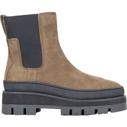 Clarks Orianna2 Γυναικεία Μποτάκια Chelsea Suede Ταμπά με Χοντρό Χαμηλό Τακούνι 26174064