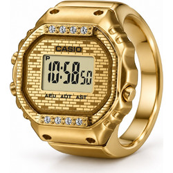 Casio x J Balvin Ψηφιακό Ανδρικό Ρολόι με Χρυσό Μεταλλικό Μπρασελέ CRW-001JB-9ER