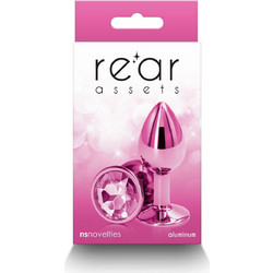 NS Novelties Rear Assets Small Πρωκτική Σφήνα Diamond Plug 7.1cm Ροζ