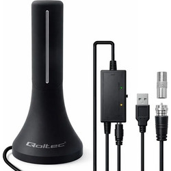 Qoltec Εξωτερική Κεραία Τηλεόρασης 32dB με Ενισχυτή UHF / VHF