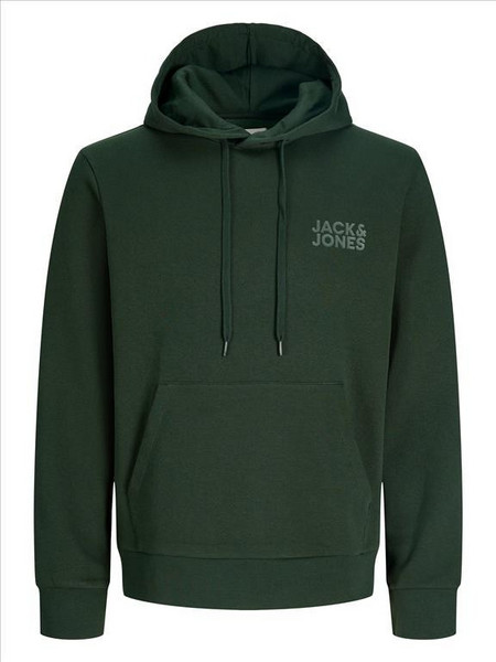 Jack & Jones Ανδρικό Φούτερ με Κουκούλα & Τσέπες Χακί 12163777