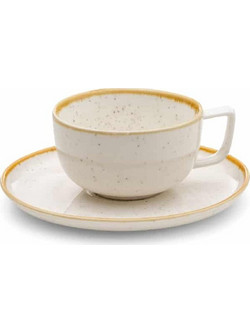 Yuk Φλιτζάνι Espresso & Ελληνικού Καφέ Πορσελάνης Μπεζ 100ml SNG07BG