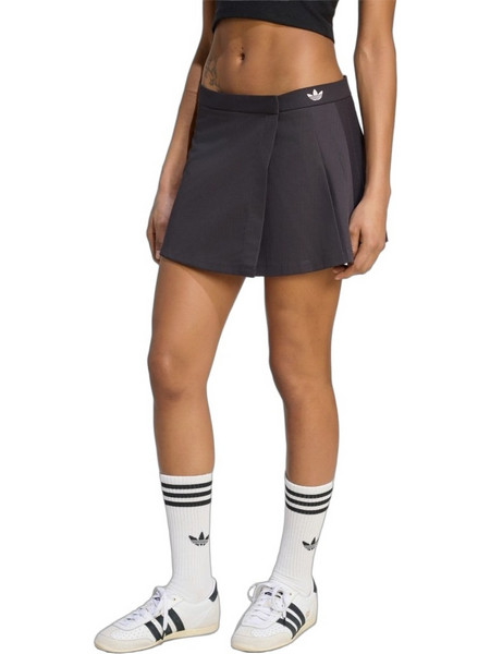 Adidas Μίνι Φούστα Υφασμάτινη Πλισέ Μαύρη KR9112