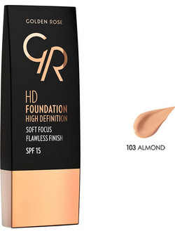 Golden Rose HD Hight Definition 103 Taupe Liquid Foundation SPF15 30ml