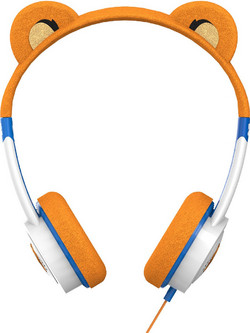 ifrogz Little Rockerz Costume Tiger Ενσύρματα Παιδικά Ακουστικά On Ear Λευκά Πορτοκαλί