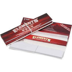Χαρτάκια στριφτού ELEMENTS CONNOISSEUR KING SIZE + TIPS SLOW BURN HEMP PAPERS (RED)