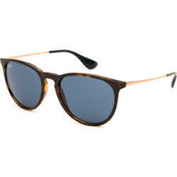 Ray-Ban Erika RB4171 6390/80 Ανδρικά Γυαλιά Ηλίου Τετράγωνα Κοκάλινα Καφέ με Μπλε Polarized Φακό