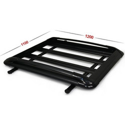 Omtec ΣΧΑΡΑ ΟΡΟΦΗΣ ΑΛΟΥΜΙΝΙΟΥ 120CMx110CM ΜΑΥΡΗ