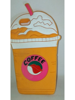 Θήκη Case Apple Iphone 4/4S/5 3d Coffe cup Light Orange (OEM)